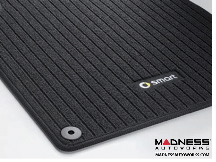 smart fortwo Floor Mats 451 model Ribbed Carpet Genuine smart